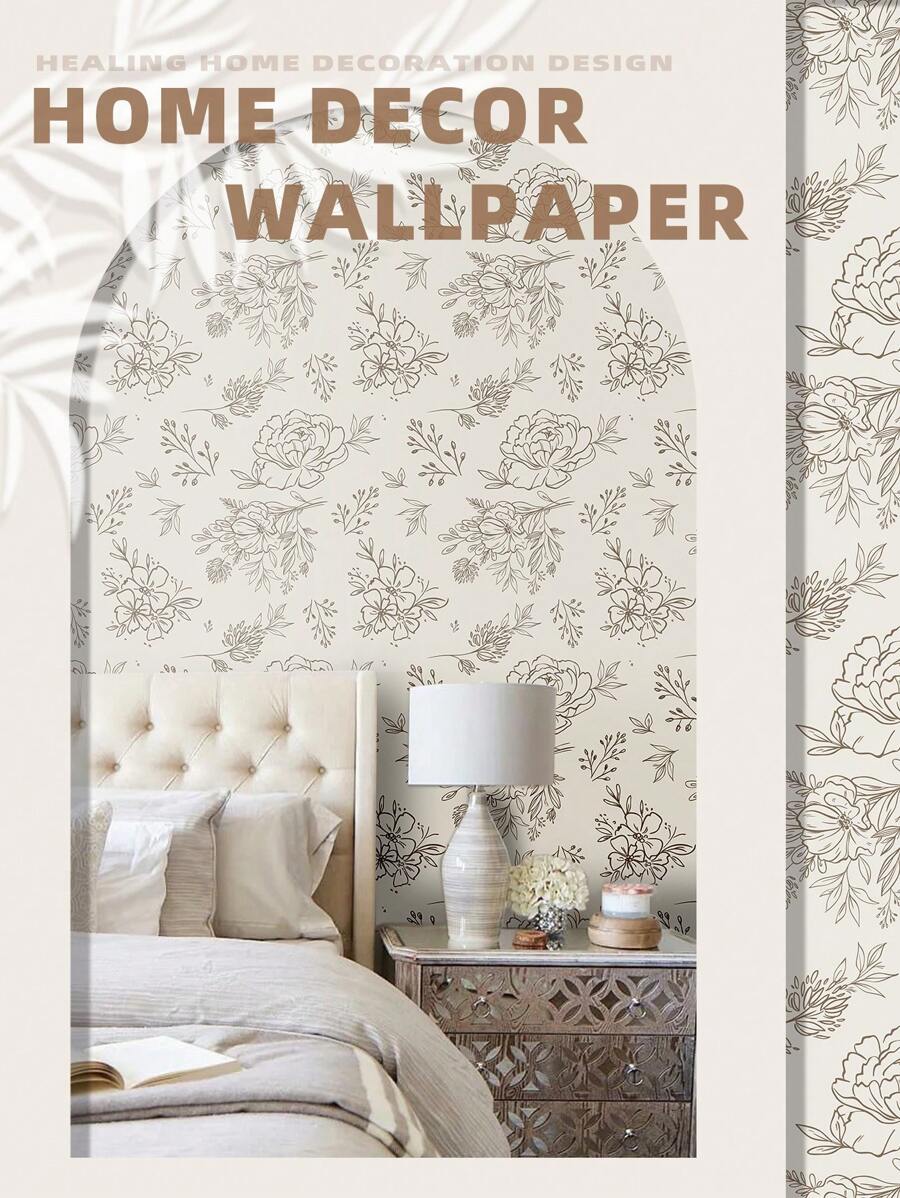 1 Roll Pvc Wallpaper For Home With Wood Panel & Ceramic Tile Design, Waterproof, Wear-Resistant, Oil-Proof And Self-Adhesive Wall Sticker Roll - Multicolor - View 1