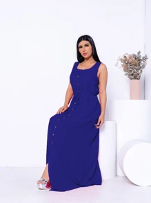 Women Dresses - 藍色 - 查看 4