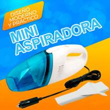 Aspiradora Portátil de Mano Inalámbrica - Azul Y Blanco - Ver 1