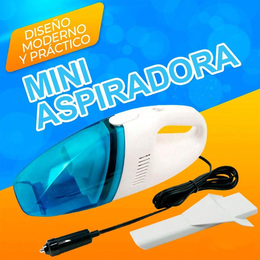 Aspiradora Portátil de Mano Inalámbrica - Azul Y Blanco - Ver 1