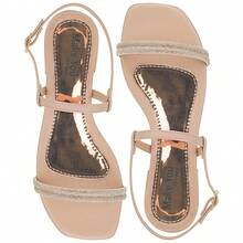 Women Heeled Sandals - Rỉ Nâu - Xem 4