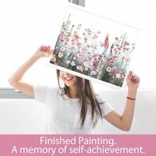 SUMGAR 1 Stück Malen nach Zahlen Erwachsene Blumen Bunt DIY Öl Leinwand Gemälde Set für Anfänger & Senior Acrylic Malen Malerei Heimwerk 40x50 cm (Ohne Rahmen) Weihnachten Paar Freund Geschenk