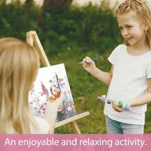 SUMGAR 1 Stück Malen nach Zahlen Erwachsene Blumen Bunt DIY Öl Leinwand Gemälde Set für Anfänger & Senior Acrylic Malen Malerei Heimwerk 40x50 cm (Ohne Rahmen) Weihnachten Paar Freund Geschenk