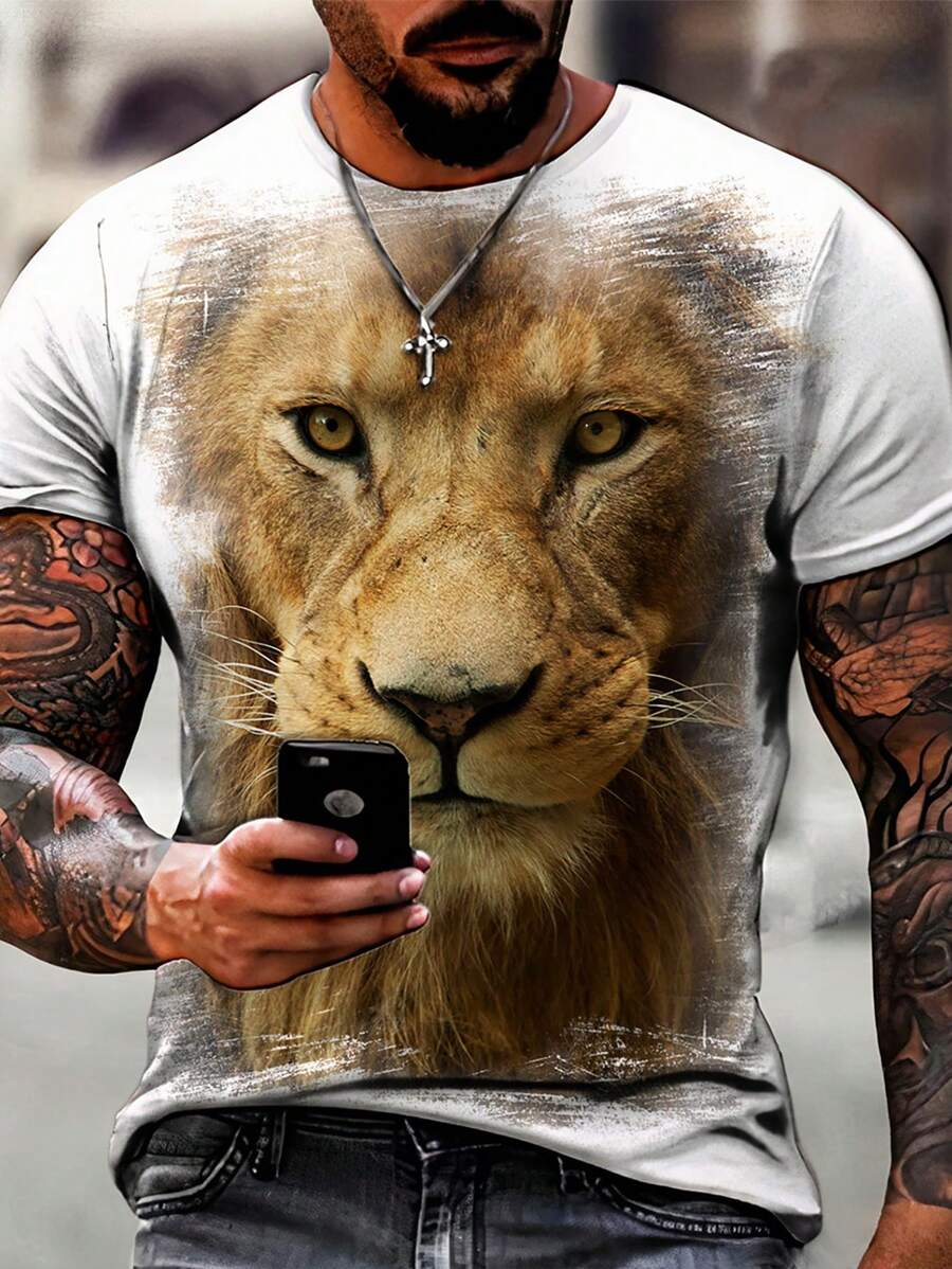 Men T-Shirts - 白色 - 查看 1