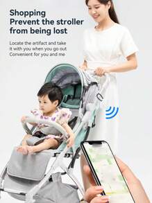 Localizador inteligente de claves antipérdida GPS Mini Tracker blanco, buscador de posición global compatible con billetera inteligente Apple IOS que usa la aplicación Encontrar mi dispositivo - Blanco - Ver 4