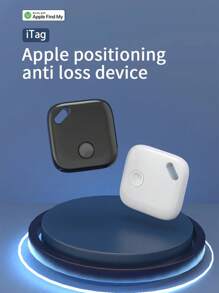 Localizador inteligente de claves antipérdida GPS Mini Tracker blanco, buscador de posición global compatible con billetera inteligente Apple IOS que usa la aplicación Encontrar mi dispositivo - Blanco - Ver 2