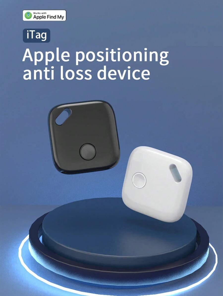 Localizador inteligente de claves antipérdida GPS Mini Tracker blanco, buscador de posición global compatible con billetera inteligente Apple IOS que usa la aplicación Encontrar mi dispositivo