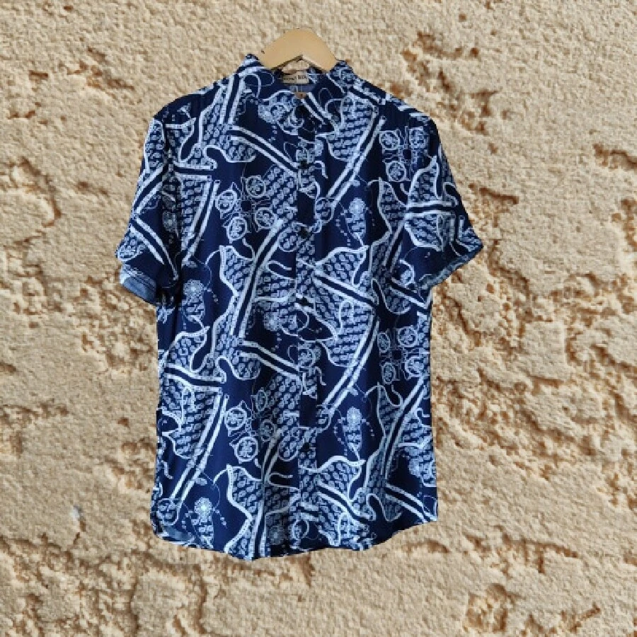 Men Shirts - Màu xanh hải quân - Xem 1