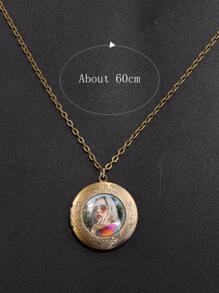 可定制的復古波西米亞風寶石項鍊盒,適合情侶和家庭使用,提供多種圖片選擇,適合女士日常佩戴 - 彩色 - 查看 2