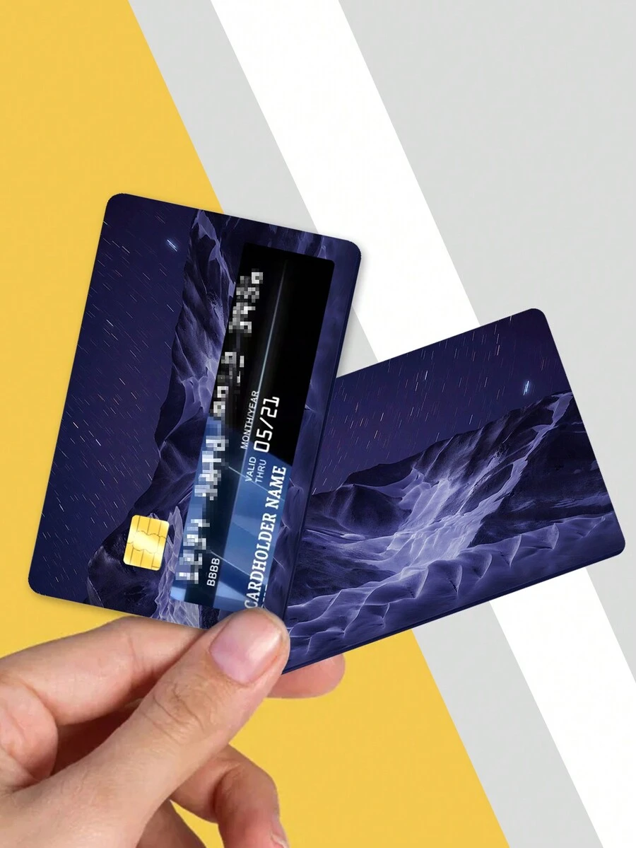 4pcs Anti-Slip Scratch-Resistant Stickers For Credit Card, Student Card, And Transit Card Without Residue - Multicolor - View 1