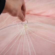 1 Miếng Trắng Màu sắc , Vải Polyester Màn chống muỗi , Treo Mái vòm Tán Giường  Đối với Giường đôi , Nhà  Phòng ngủ Trang trí Cho Bé Trẻ Em Người Lớn , Mùa hè - trắng - Xem 4