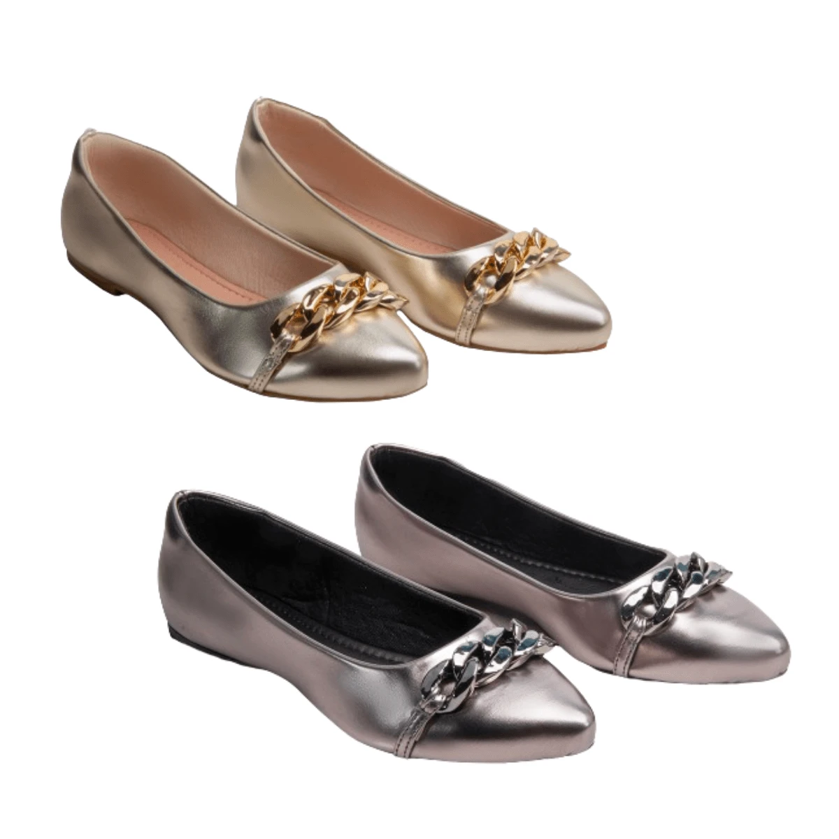 Women Flats - Vàng - Xem 1