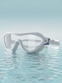 1 Miếng Lớn Tròn Khung trang trí màu trơn Ống kính Không thấm nước Chống sương mù Kính bơi - trắng ngà - Xem 8