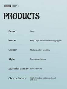 1 Miếng Lớn Tròn Khung trang trí màu trơn Ống kính Không thấm nước Chống sương mù Kính bơi - trắng ngà - Xem 7