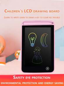 6.5 Inch Children Lcd Writing Tablet, Drawing Electronic Handwriting Board, Ebook Reader - Pink - View 1