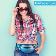 aerocandy 全息户外腰包，女士休闲胸包，带肩带和斜挎带