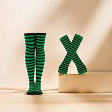 2pcs/Set Arm Sleeves + Stockings Socks High Tube Socks For European And American Festivals & Cosplay, Socks & Gloves - Multicolor - View 2