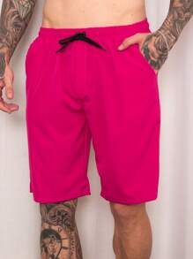 Men Shorts - Hot Pink - View 3