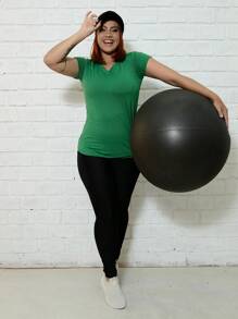 Women Sports Tees & Tanks - 綠色 - 查看 4