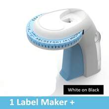 9mm 3D Embossing Typewriter 3D Label Tape Manual Labeller Compatible With Dymo Printer Labels 12965 Label OmegaS - Apricot - View 1