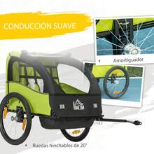 HOMCOM Baby Strollers - Green - View 4