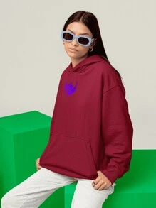 Men Sweatshirts - 紫紅色 - 查看 4