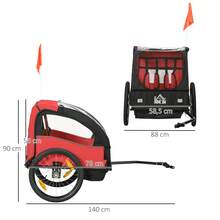 HOMCOM Baby Strollers - Red - View 3