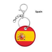 1 个国旗图案钥匙扣，适用于所有国家促销和纪念，适用于美国、德国、英国的钥匙扣，可用于手提包和服装装饰休闲礼品纪念品汽车配件包饰学校 - 混合色 - 查看 26