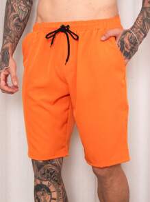 Men Shorts - Orange - View 5