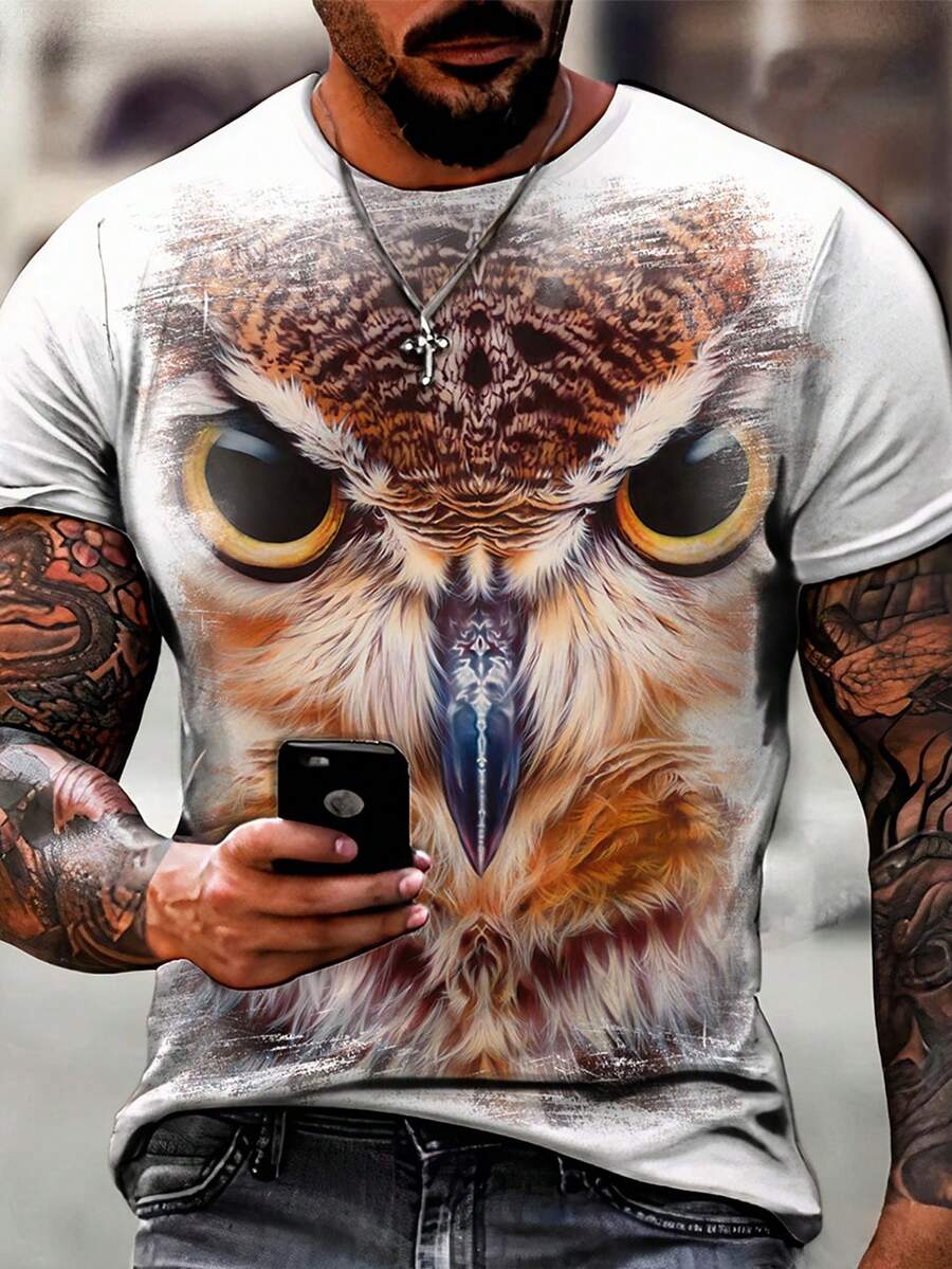 Men T-Shirts - 白色 - 查看 1