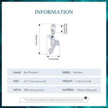 bamoer 1 PC Dragonfly/Butterfly/Flower/Bird Charm 925 Sterling Silver Charm Beads Fit Bracelet DIY Jewelry Accessories For Women Girls Valentines - Silver - View 18