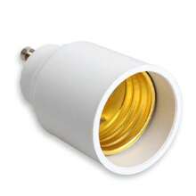 Adaptador Soquete Conversor Bocal - GU10 Para E27 - Dicroica - Branco - Visão 4