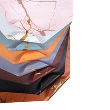 具金色大理石紋理巧妙點綴的防水花卉包裝紙,適用於diy包裝及花卉包裝材料 - 粉色 - 查看 6