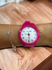 Women's Quartz Watches - Màu Hồng Tươi - Xem 4