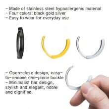 14g Stainless Steel Women's Navel Ring With Sparkling Cubic Zirconia, Curved Belly Button Rings Body Piercing Jewelry