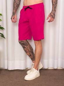 Men Shorts - Hot Pink - View 4