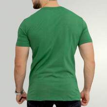 Men T-Shirts - 軍綠色 - 查看 2