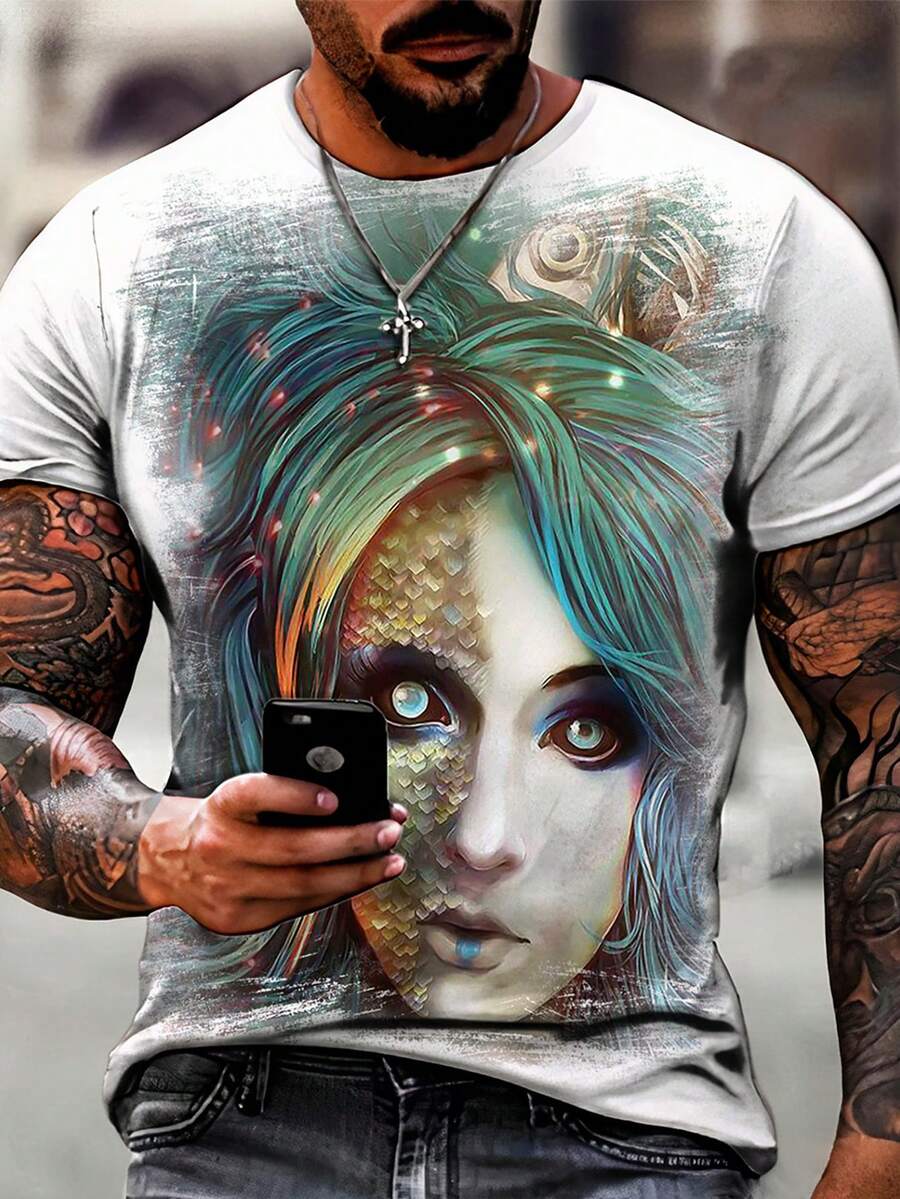 Men T-Shirts - 白色 - 查看 1