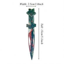 1入組13cm天然水晶晶多材質星形劍匕首雕刻的家庭和辦公室水晶裝飾品 - 櫻花瑪瑙 - 查看 2