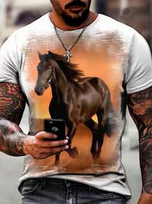 Camisa Camiseta Cavalo Cowboy Ref 0019