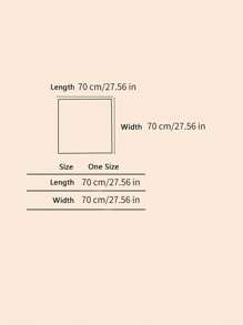 1pc Women's Luxurious And Elegant Fashionable Black And White Printed Spring Silk Bandana Scarf For Daily Wear And Gifting, 70*70cm Accessories Women