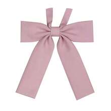 Jk純色蝴蝶領結女款畢業照領帶,校服風格衣領配件,紅/黑色 - 多色 - 查看 3