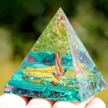 1個矽膠金字塔樹脂模具, 非常適合diy冥想、瑜珈、水晶和珠寶製作, 尺寸為2.36英寸/6厘米 - 白色 - 查看 4