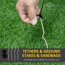 HOMCOM 6FT 1.8m LED Halloween Inflatable Decoration Floating Ghost & Pumpkin Party Outdoors Yard Lawn - White - View 5