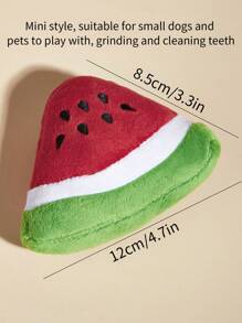 Watermelon Shaped Pet Sound Toy - Multicolor - View 2