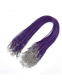 50 Piezas Cordón Con Colores Surtidos Al Azar, Cordón De Cuerda De Cera Con Cierre Ajustable Para Hacer Collares Y Brazaletes Diy - Multicolor - Ver 10