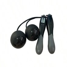 Black Smart Jump Rope - Big Ball Version - Black - View 2