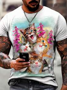Men T-Shirts - 白色 - 查看 1