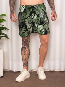 Men Shorts - 綠色 - 查看 2