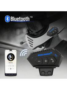 Wireless Bluetooth Headphones For Motorcycle Helmet - Black - View 3